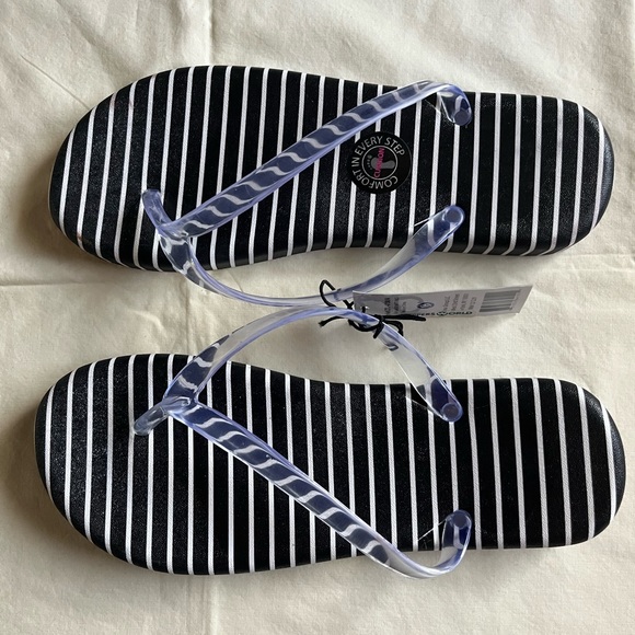 Striped Flip Flops - Picture 2 of 4